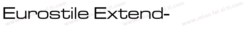 Eurostile Extend字体转换
